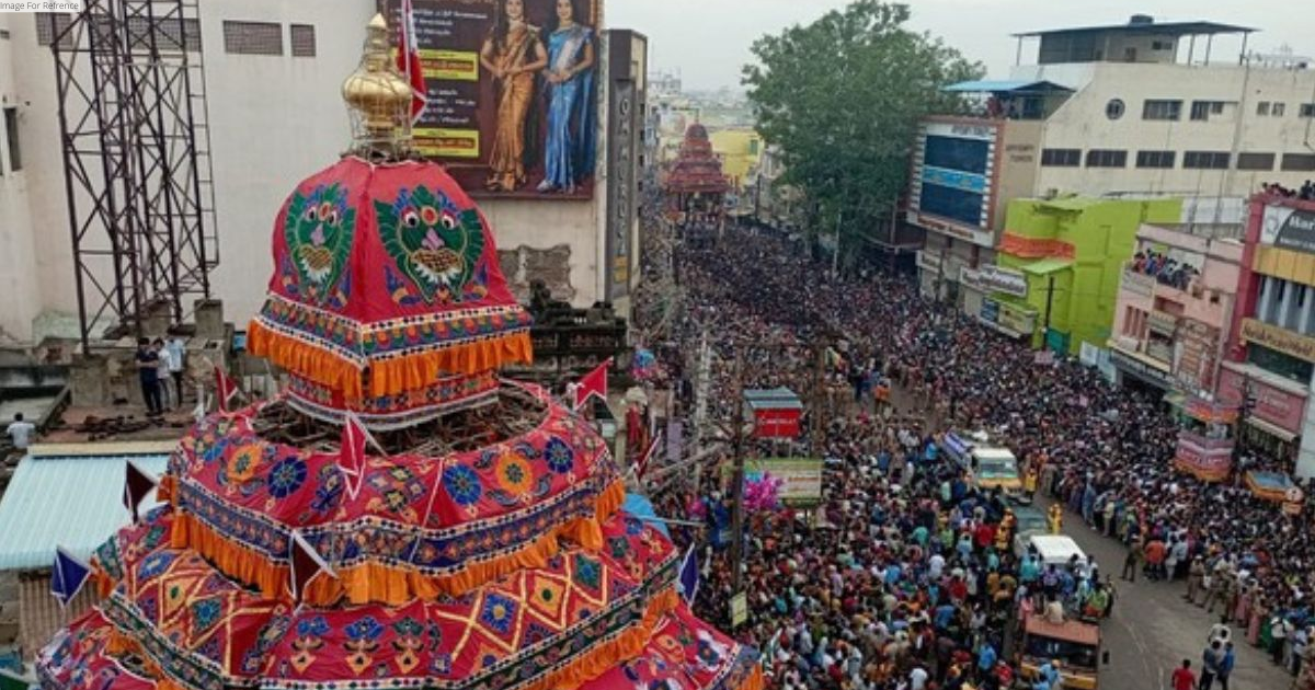 Tamil Nadu: Colourful procession marks 11th day of Chithirai chariot festival